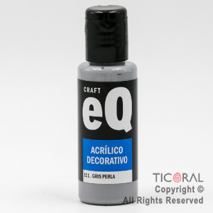 ACRIL.DECOR.EQ 111 GRIS PERLA 50ML X 6 UNIDADES